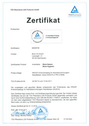 TÜV Zertifikat