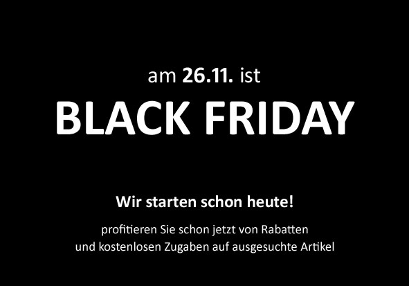 Black Friday bei BIONI LIVING - 