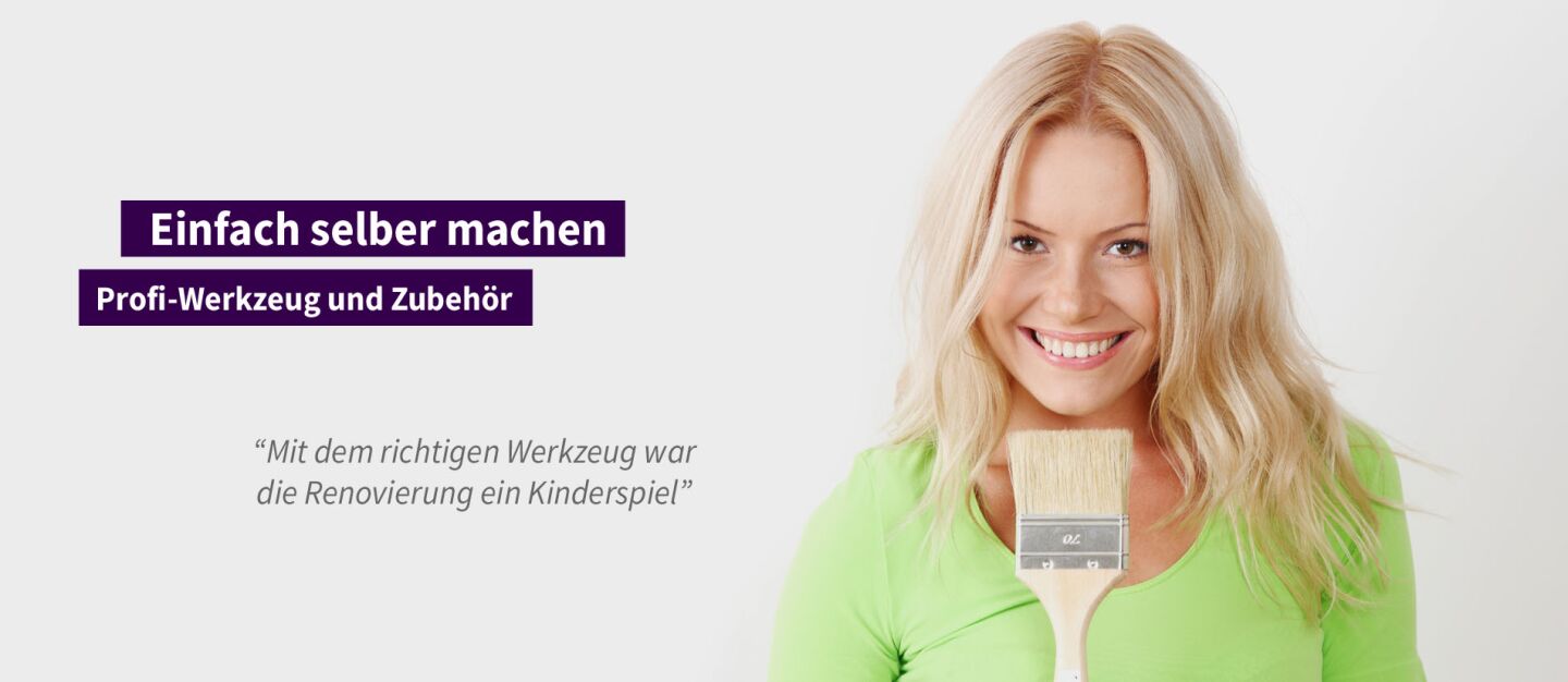 Werkzeug und Zubehör für Maler und Heimwerker