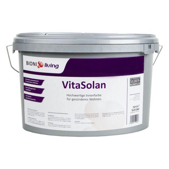 VitaSolan Wandfarbe für Allergiker - 5 Liter - Schadstoffarm